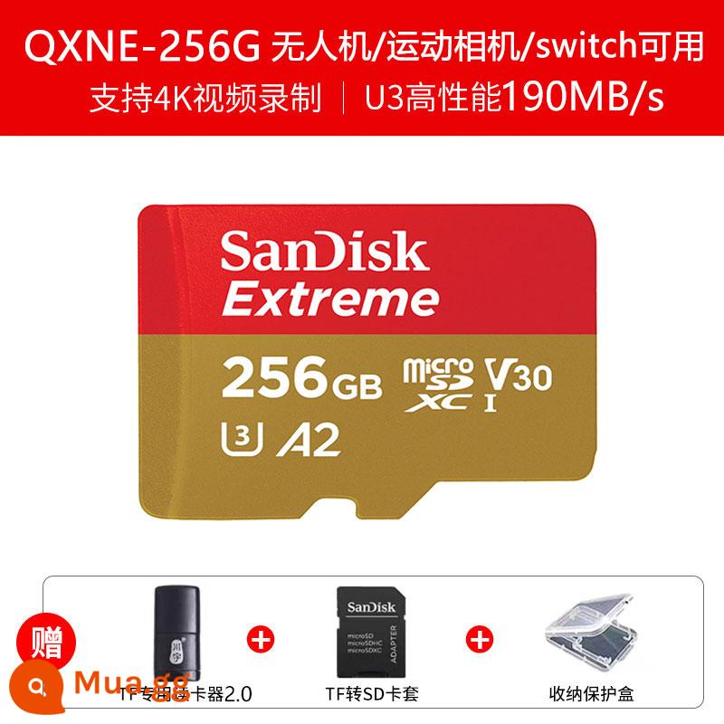 Thẻ Nhớ 64G Ống Kính Chụp Ảnh Giám Sát SanDisk SD Tốc Độ Cao Máy Bay Không Người Lái Fat32G Lái Xe Đầu Ghi Lưu Trữ Thẻ TF - Thẻ tốc độ cao 256G+ đầu đọc thẻ [Đặc biệt dành cho giám sát/máy bay không người lái/Camera hành động]