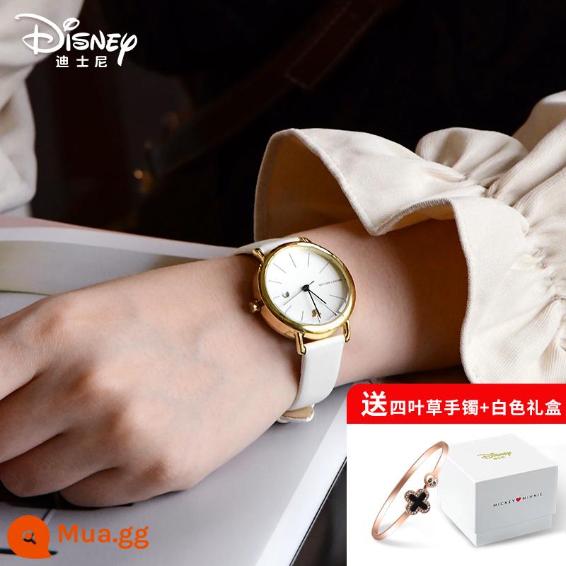 Đồng hồ Disney nữ học sinh cấp 2 nữ sinh cấp 3 2022 nữ cơ khí mới đặc biệt dành cho trẻ em và bé gái - Văn học cổ điển và phiên bản cổ tay màu trắng tinh tế