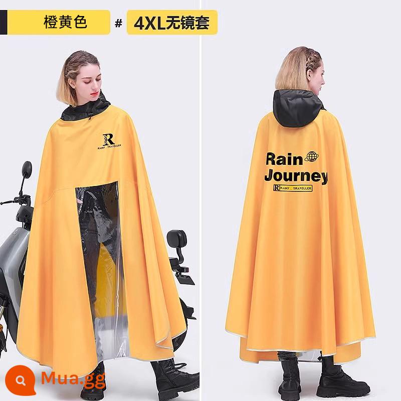 Áo mưa đặc biệt dành cho xe điện mới của Beimei để tránh mưa lớn, áo poncho mùa đông cho xe điện số 9 dày và rộng cho nam và nữ - 4XL Mirrorless-Cam