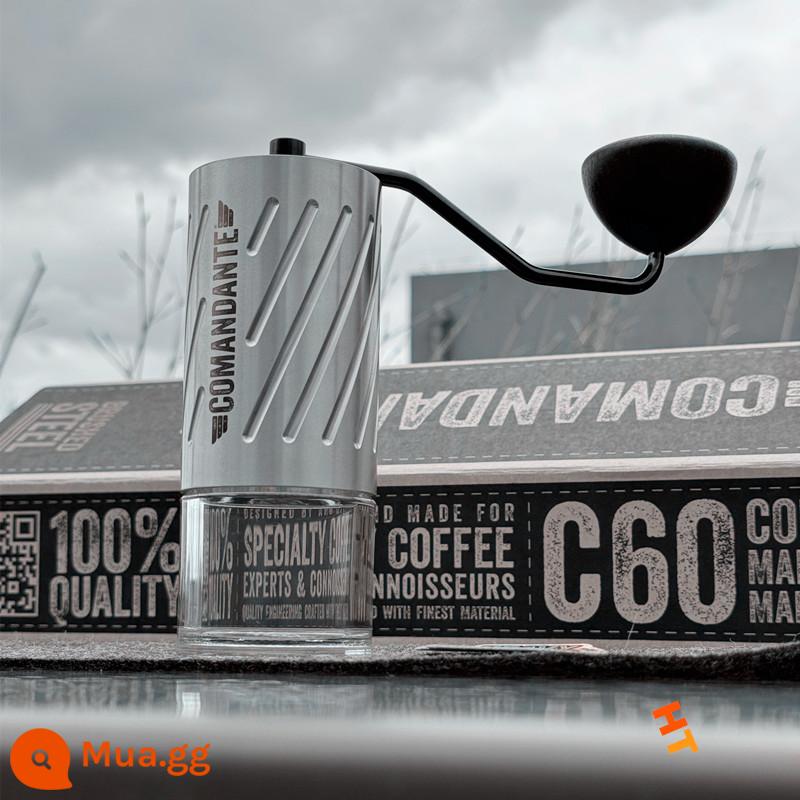 SF miễn phí vận chuyển Đức chỉ huy comandante C40MK4 High -nitrogen Steel Coffee Sản phẩm đơn - Lần đầu tiên phát hành bạc C60 BARACUDA