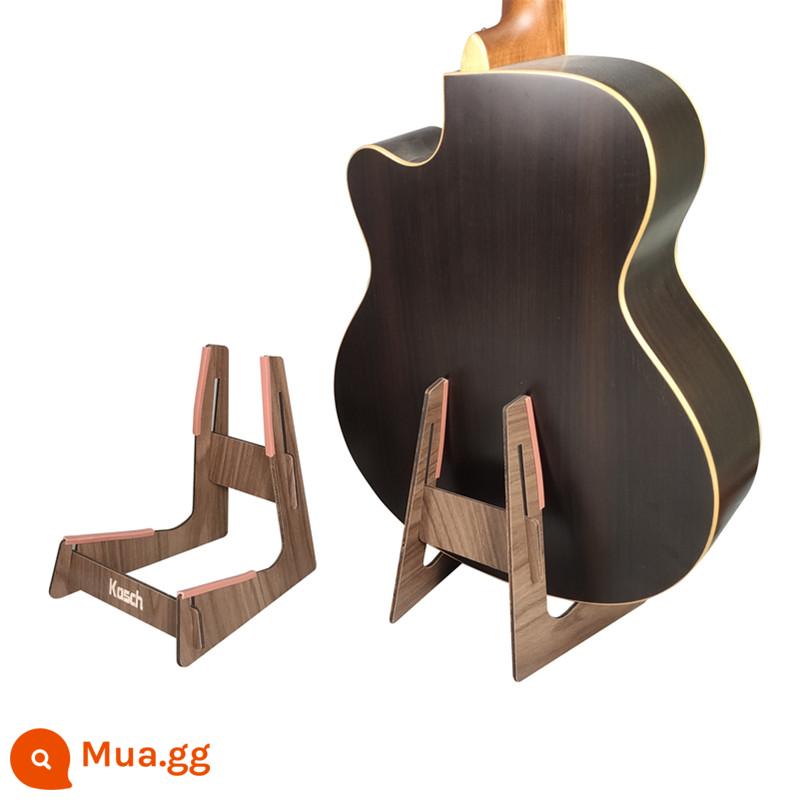 Kệ đàn guitar khung đàn ukulele vĩ cầm vị trí giá Zhongwan nhà giá để bàn trang trí giá lưu trữ di động - Đàn guitar màu óc chó