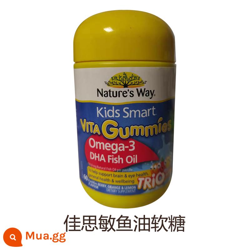 Nature's way Jiasmin của Úc kẹo dẻo vitamin tổng hợp cho bé VC bảo vệ mắt dầu cá dầu cá bổ sung kẽm - trời xanh