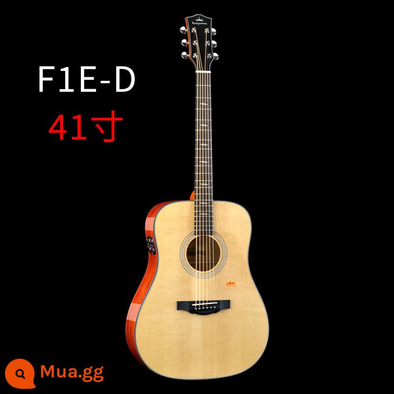 Kepma F1 đĩa đơn đàn guitar dân gian 41 \ 40 inch Fingerstyle hộp điện tròn đàn guitar acoustic chuyên nghiệp - Hộp điện F1E dạng thùng D