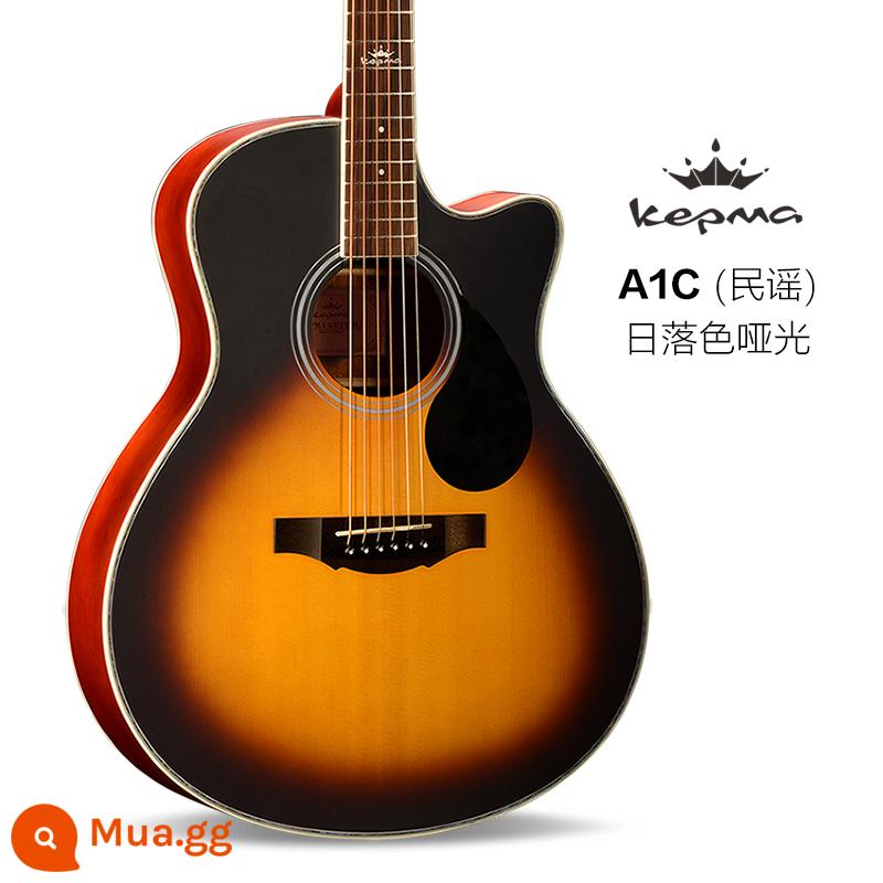 Kepma Kapuma d1c chính hãng dân gian ballad người mới bắt đầu nhập cảnh 41 inch a1c hộp điện sinh viên nam và nữ - Bản ballad mờ hoàng hôn A1C