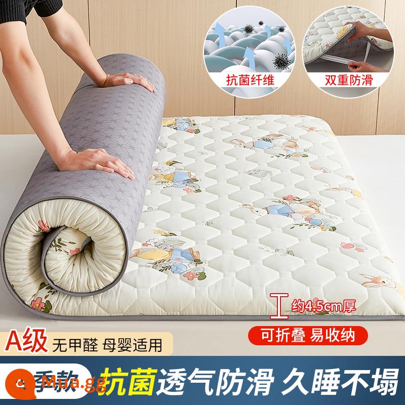 Nệm đệm mềm hộ gia đình ký túc xá sinh viên nệm đơn thảm tatami xốp thảm thuê sàn đặc biệt thảm ngủ - [ ✅Bốn mùa] Vườn Thỏ Nhỏ - dày khoảng 4,5cm [Loại A dành cho bà mẹ và trẻ sơ sinh thoáng khí và chống ẩm]