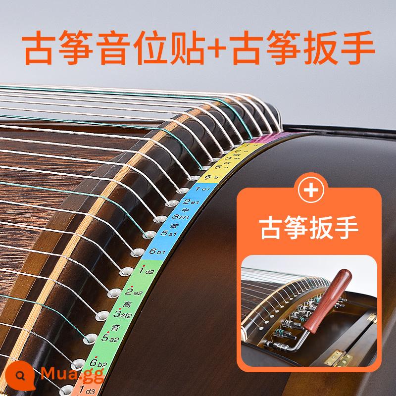 Guzheng scale sticker note miếng dán định vị dây scale memory fingering sticker trẻ em mới bắt đầu học đàn piano miếng dán định vị - Nhãn dán âm vị Guzheng + Cờ lê Guzheng