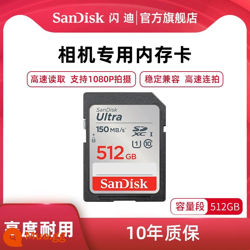 Thẻ SanDisksd thẻ nhớ 128g tốc độ cao máy ảnh thẻ lớn thẻ nhớ Canon Nikon Sony Panasonic - Thẻ máy ảnh 512GB 150M/s