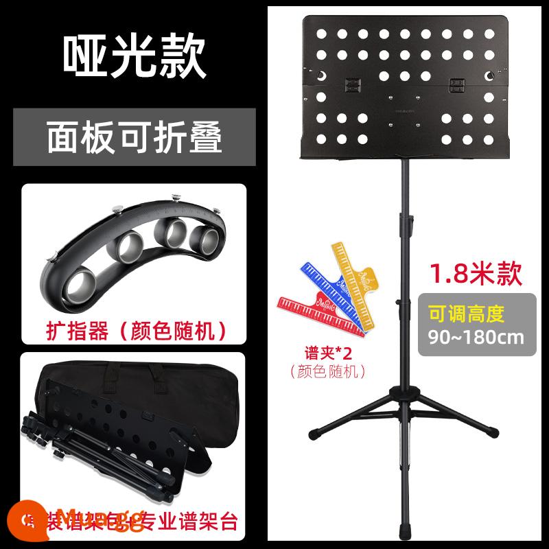 Giá nhạc giá nhạc giá nhạc giá đàn guitar guzheng giá nhạc di động tại nhà liftable gấp chuyên nghiệp giá nhạc - [Dày 1,8 mét có thể gập lại màu đen] giá nhạc + kẹp nhạc + túi đựng + dụng cụ mở rộng khoảng cách ngón tay