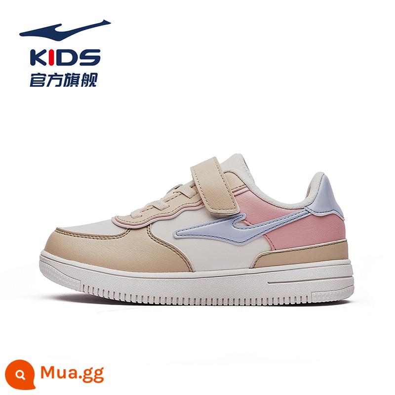 Giày Trẻ Em Hongxing Erke Giày Trắng Bé Gái Mùa Hè 2023 Lưới Thoáng Khí Giày Sneaker Bé Trai Cổ Thấp Giày Sneaker Trẻ Em - Khăn ấm/nồi sồi trắng 401 [cô gái da]