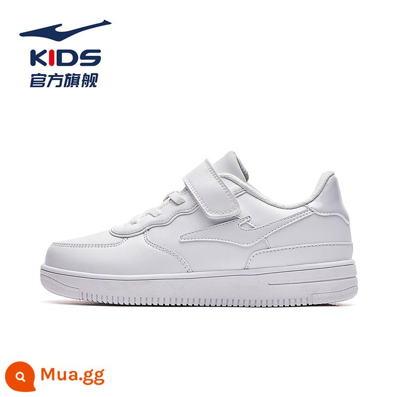 Giày Trẻ Em Hongxing Erke Giày Trắng Bé Gái Mùa Hè 2023 Lưới Thoáng Khí Giày Sneaker Bé Trai Cổ Thấp Giày Sneaker Trẻ Em - Trắng 001 [Trung tính cho da]