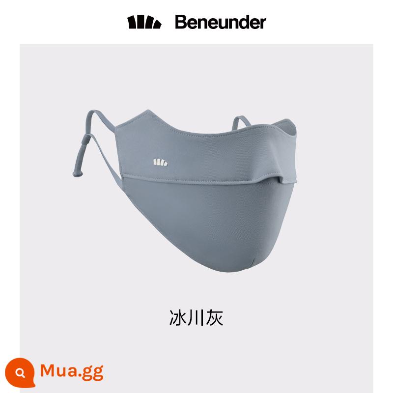 Banana BENEUNDER cửa hàng flagship chính thức mặt nạ dùng một lần mặt nạ bảo vệ bốn lớp cho nam và nữ tập trung chống nắng 3d - [Làm thon gọn khuôn mặt ba chiều-Bảo vệ góc mắt] Kem chống nắng đốm xám Glacier thoáng khí