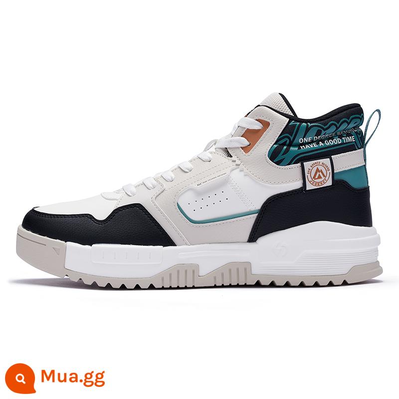 Giày Thể Thao 361 Nam Trang Web Chính Thức Mùa Đông 2022 Mới 361 Độ Plus Nhung Chính Hãng Giày Sneaker Ống Cao Giày Thường Nam - Sữa yến mạch/đá obsidian đen 246616A