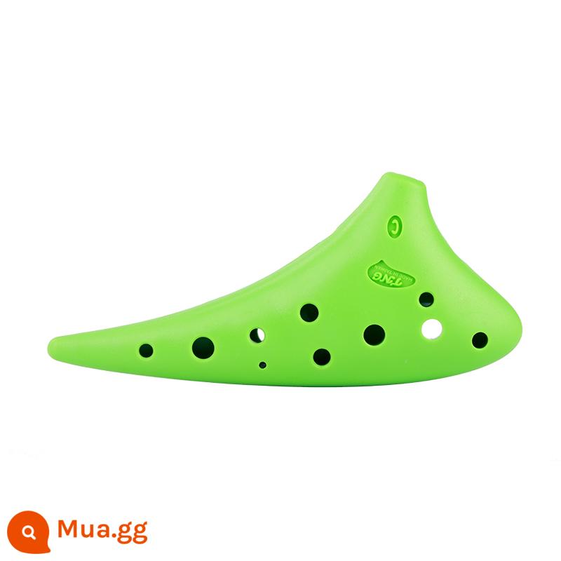 TNG ocarina 12 lỗ AC điều chỉnh người mới bắt đầu để gửi tài liệu giảng dạy ocarina 12 lỗ trung âm C điều chỉnh bằng nhựa cao đẳng chuyên nghiệp SC - Xanh SC Cao C