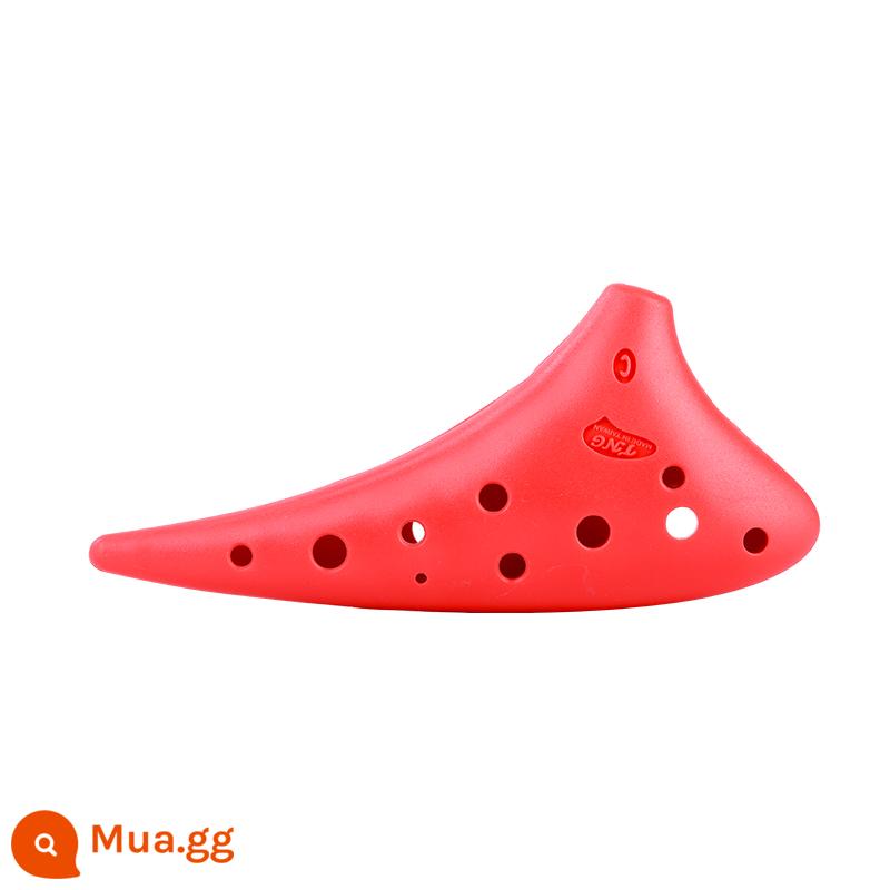 TNG ocarina 12 lỗ AC điều chỉnh người mới bắt đầu để gửi tài liệu giảng dạy ocarina 12 lỗ trung âm C điều chỉnh bằng nhựa cao đẳng chuyên nghiệp SC - Đỏ SC Cao C