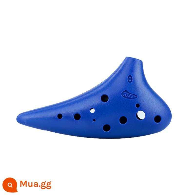 TNG ocarina 12 lỗ AC điều chỉnh người mới bắt đầu để gửi tài liệu giảng dạy ocarina 12 lỗ trung âm C điều chỉnh bằng nhựa cao đẳng chuyên nghiệp SC - AC Alto C màu xanh