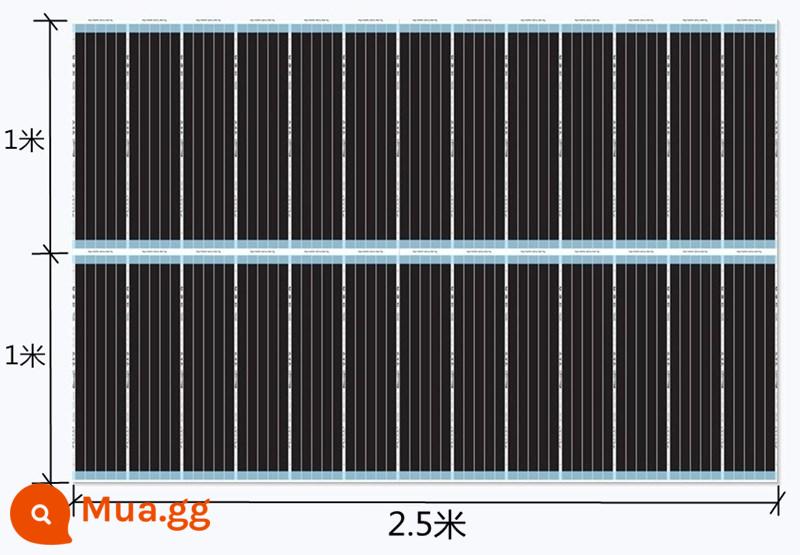 Hàn Quốc Graphene điện sưởi ấm phim điện sưởi ấm sàn sưởi ấm sàn tập yoga sưởi ấm tấm tùy chỉnh miễn phí vận chuyển - Bộ điều chỉnh nhiệt chuyên dụng 2m x 2,5m đặc biệt để sưởi ấm sàn (bao gồm phim cách nhiệt)