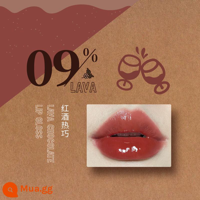 LEEMEMBER Li Meng Black Feather Solid Lip Gloss BL05 Hai đầu Lip Glaze Lipstick Deep Lip Primer Lip Mud nb01 - Son bóng màu vàng nhạt 09 rượu vang đỏ sô cô la nóng