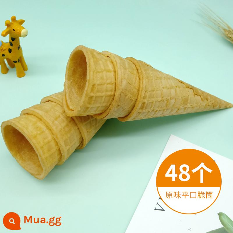 23 độ kem giòn nón trang trí bánh nón giòn waffle nón bánh nướng nón hương vị ban đầu gia đình gói - 48 miếng ống dẹt giòn nguyên bản