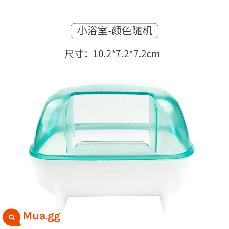 Phòng tắm Hamster hoàn toàn trong suốt nhà vệ sinh gấu vàng sử dụng kép phòng tắm chống văng cát tắm nước tiểu lưu vực cát nguồn cung cấp bên ngoài - Phòng tắm nhỏ - thích hợp cho người lùn và đàn con