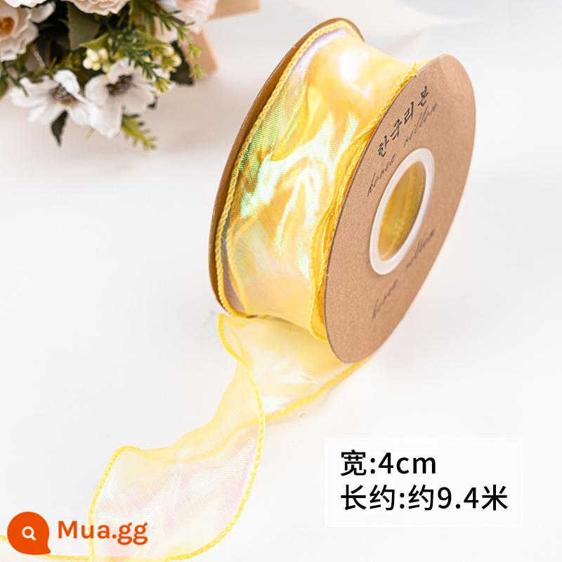 Ngày Của Mẹ Mô Phỏng Tulip Trang Trí Bánh Hoa Hồng Cẩm Chướng Lưới Đỏ Bao Quanh Nàng Tiên Cá Sợi Cắm - Sợi nàng tiên cá màu vàng chanh