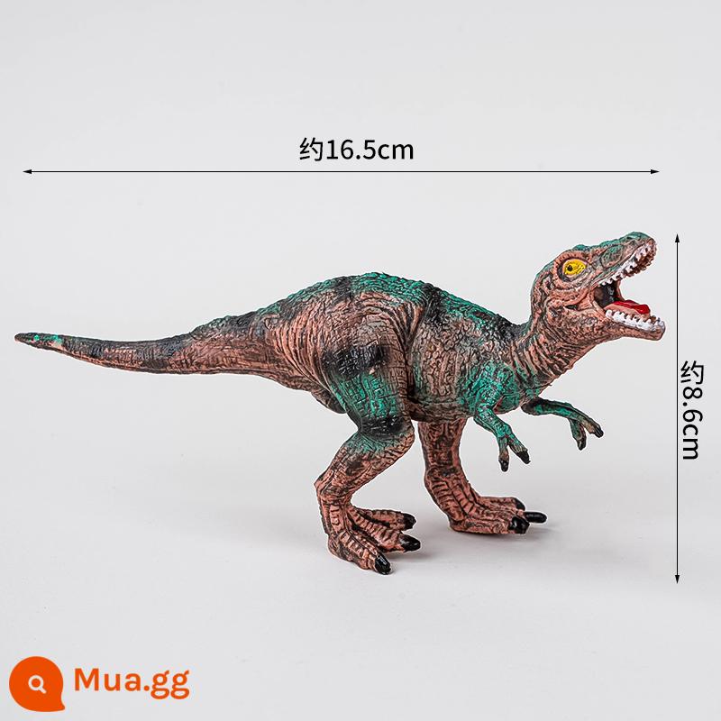 Trang trí bánh khủng long plug-in plug-in Tyrannosaurus rex nam sinh nhật bé một tuổi trẻ em Khủng long nhỏ kỷ Jura - vàng PVC cổ điển tyrannosaurus rex