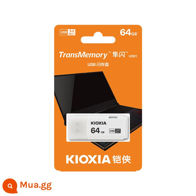 Kioxia U301 Falcon Flash Series Đĩa U 64G USB3.0 Tốc Độ Cao Loa Ô Tô Chống Nước Đầu Ghi Máy Tính USB - Đĩa Ưng Trắng U301[6 4 G]