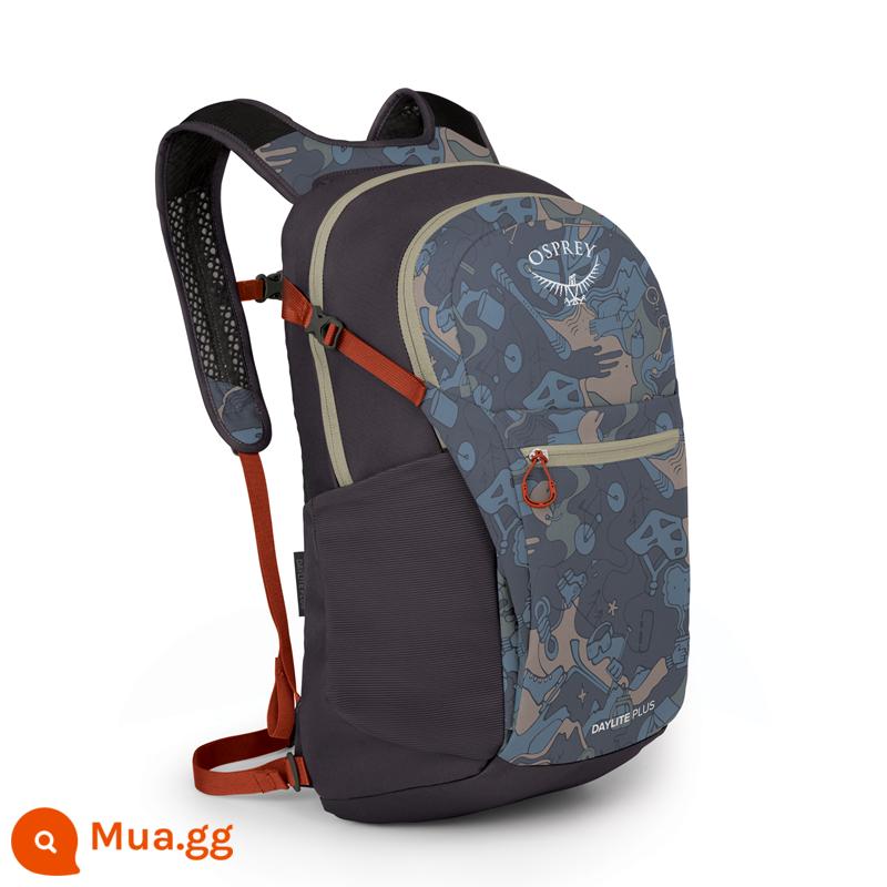 Spot Kitty Osprey Dayliteplus túi đeo vai 20L ánh sáng ban ngày túi leo núi đại lục được cấp phép bảo hành ba năm - F23 in màu xanh và xám