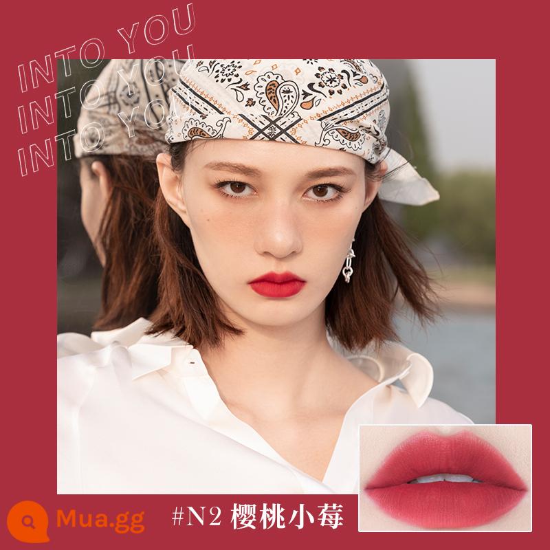 into you lip mud hero matte air nhung son men đóng hộp 525 son môi em08 giá rẻ intoyou - Bùn mỏng màu trong suốt #N2 Cherry Berry