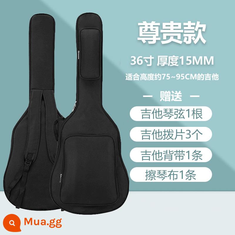 Túi Đựng Đàn Guitar 41 Inch 40 Inch 38 Inch Dày Vai Dân Gian Acoustic Túi 36 Inch Túi Đựng Đàn Guitar Đàn Piano túi Chống Thấm Nước Chống Sốc - [15mm]Mẫu cao cấp-36 inch màu đen