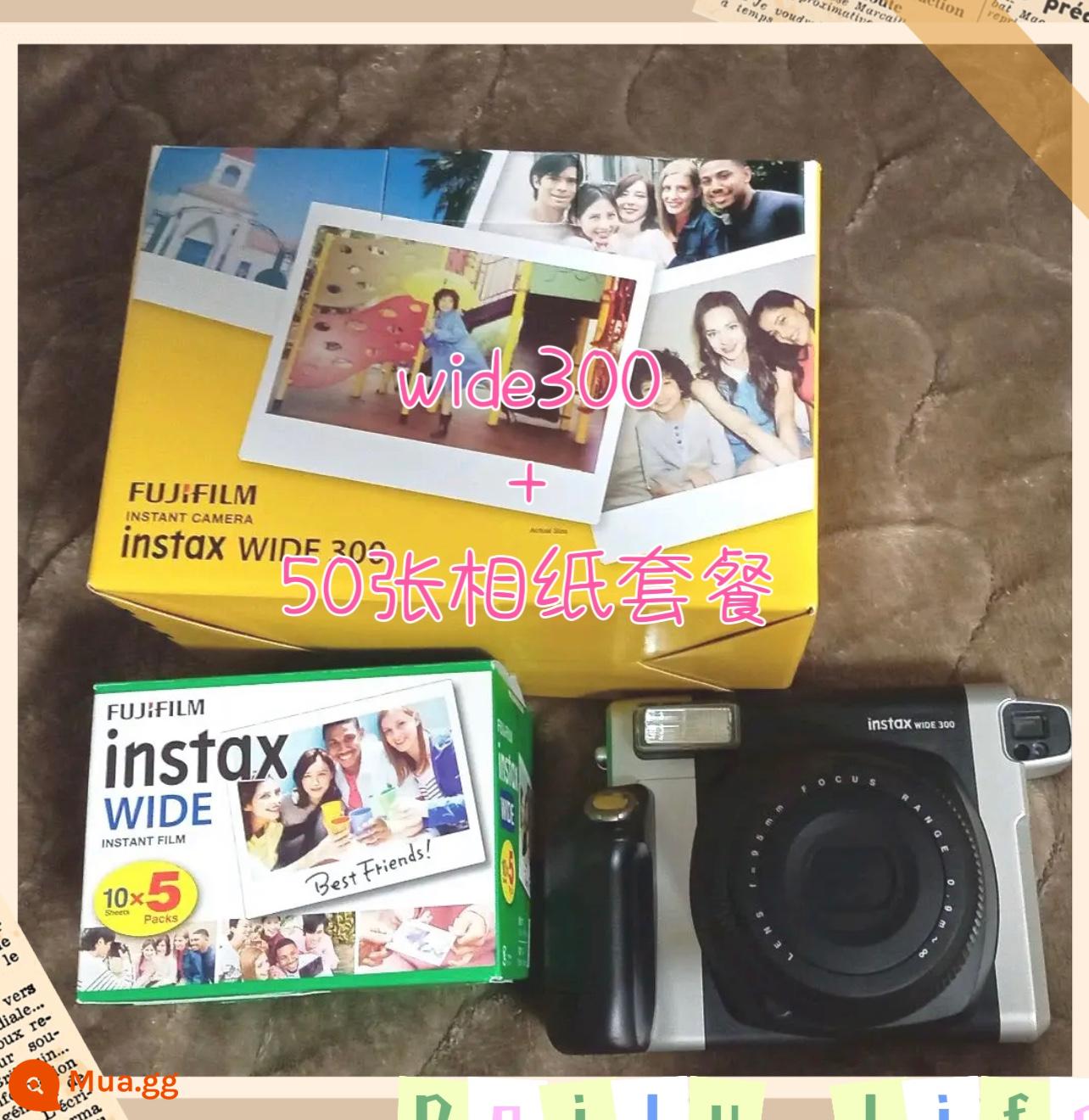 Máy ảnh lấy liền khổ lớn Fuji instax WIDE300 chính hãng của Nhật Bản nhanh chóng ra mắt giấy ảnh Polaroid - Giấy ảnh WIDE300+ 50 tờ (gửi trực tiếp từ Nhật Bản)