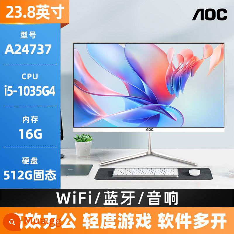 Máy tính AOC all-in-one Máy chủ để bàn 24 inch 27 full set 837 series 12 Core online đẳng cấp tại gia i3i5i7 văn phòng doanh nghiệp mua sắm game siêu mỏng cao cấp với ASUS Lenovo Apple - 24 inch [hiệu năng cao] Core i5-1035G4/16G/512G