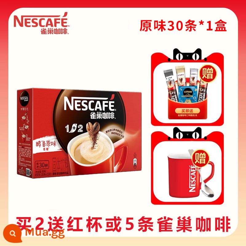 Bột cà phê hòa tan latte hương vị sữa cổ điển của Nestle ngọt ngào 3 trong 1 không đường hàng đầu chính thức của cửa hàng hàng đầu - Hương vị nguyên bản 30 thanh/hộp❤Mua 2 tặng 1 cốc thìa hoặc cà phê