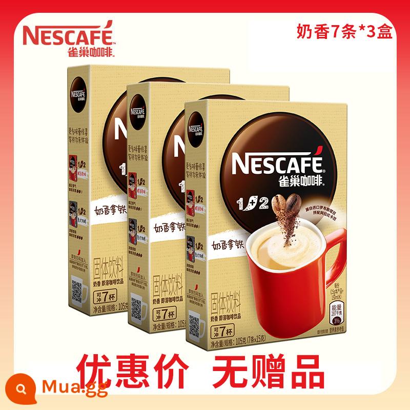 Bột cà phê hòa tan latte hương vị sữa cổ điển của Nestle ngọt ngào 3 trong 1 không đường hàng đầu chính thức của cửa hàng hàng đầu - Milky 7 thanh*3 hộp❤Ưu đãi đặc biệt