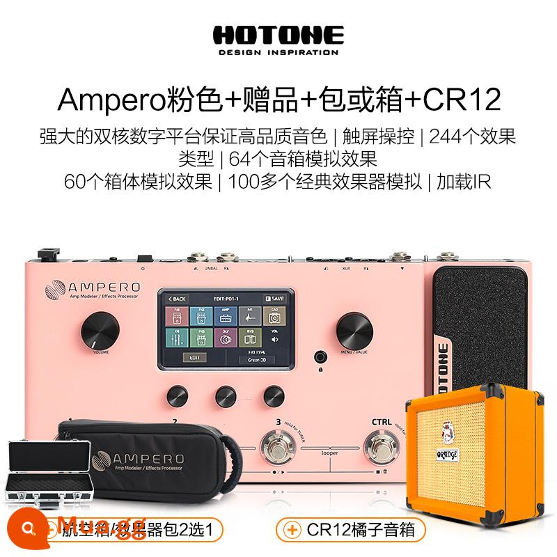 Đàn guitar điện mini Hotone Ampero one Stomp II thiết bị hiệu ứng toàn diện đàn guitar bass thế hệ 2 - [SF Express] Hồng + Quà Tặng + Túi hoặc Hộp + Cam CR12