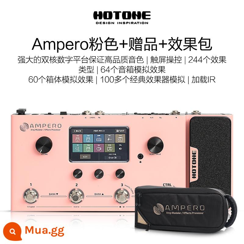 Đàn guitar điện mini Hotone Ampero one Stomp II thiết bị hiệu ứng toàn diện đàn guitar bass thế hệ 2 - [SF Express] Hồng + Quà tặng + Gói tùy chỉnh