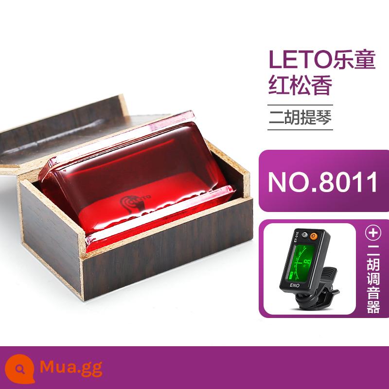 LETO Letong 8010 chuyên nghiệp đàn nhị nhựa thông khối violon cao cấp Cello nhạc cụ chuyên dụng Nhựa Thông - 8011 Nhựa Thông Đỏ + Bộ Chỉnh Đàn Nhị