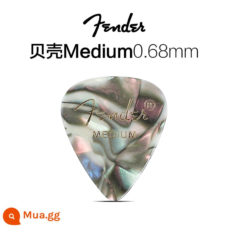 Fender Fender điện gỗ guitar bass mái chèo ballad fingerstyle phụ kiện quả bom tốc độ chống trượt celluloid gảy đàn mùa xuân mảnh - Màu vỏ TRUNG BÌNH 0,68MM