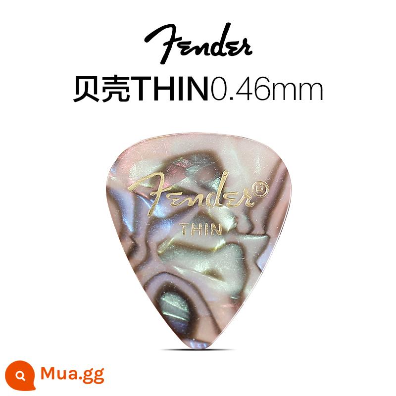 Fender Fender điện gỗ guitar bass mái chèo ballad fingerstyle phụ kiện quả bom tốc độ chống trượt celluloid gảy đàn mùa xuân mảnh - Màu vỏ MỎNG 0.46MM