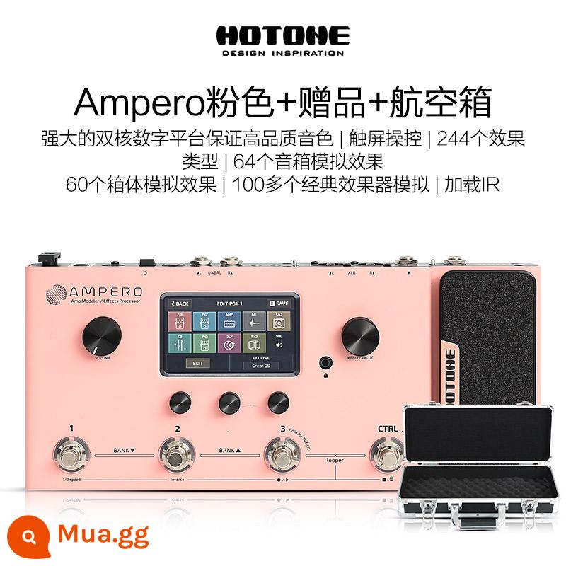 Đàn guitar điện mini Hotone Ampero one Stomp II thiết bị hiệu ứng toàn diện đàn guitar bass thế hệ 2 - [SF Express] Hồng + Quà Tặng + Vỏ Chuyến Bay