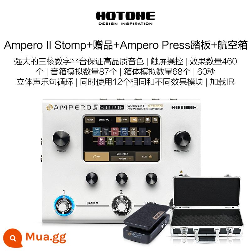 Đàn guitar điện mini Hotone Ampero one Stomp II thiết bị hiệu ứng toàn diện đàn guitar bass thế hệ 2 - [SF Express] Ampero II+quà tặng+Bàn đạp nhấn+hộp đựng chuyến bay