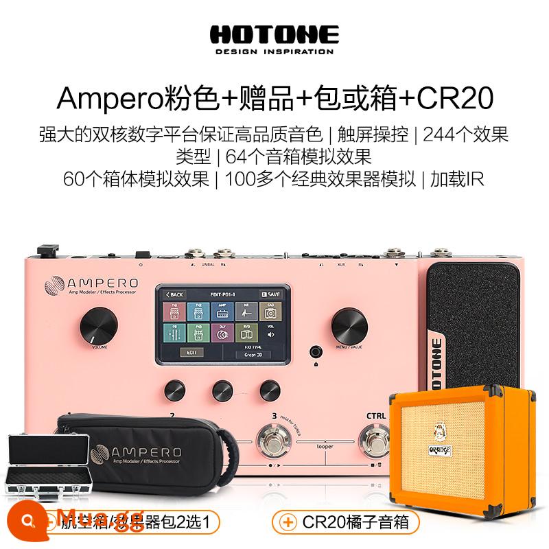 Đàn guitar điện mini Hotone Ampero one Stomp II thiết bị hiệu ứng toàn diện đàn guitar bass thế hệ 2 - [SF Express] Hồng + Quà Tặng + Túi hoặc Hộp + Cam CR20