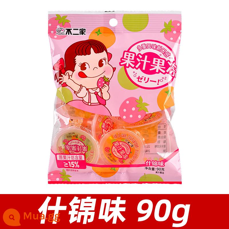 Buerjia Sucking Jelly Ngày của trẻ em Đồ ăn nhẹ Đồ uống Pudding có thể hút Trẻ em mẫu giáo Chia sẻ quà tặng Bán buôn - Thạch hương các loại 90g [20 túi, khoảng 120 miếng nhỏ]