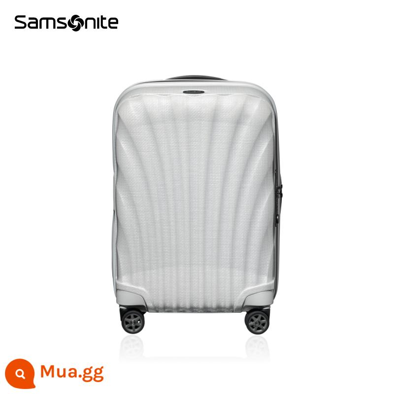 Yang Yang cùng phong cách, Yu Shuxin cùng phong cách, hộp vỏ Samsonite, vali của hồi môn, hộp xe đẩy, vali bền CS2 - Trắng