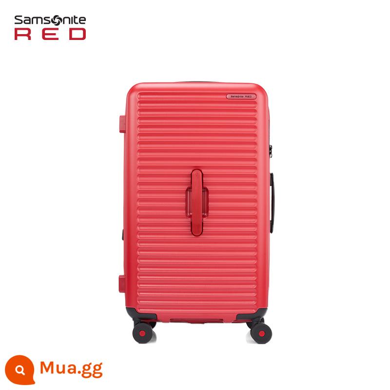 Samsonite Vali vali Samsonite 2022 mới vali hành lý vali kéo 20/25/28 inch HG0 - Loại hộp màu đỏ