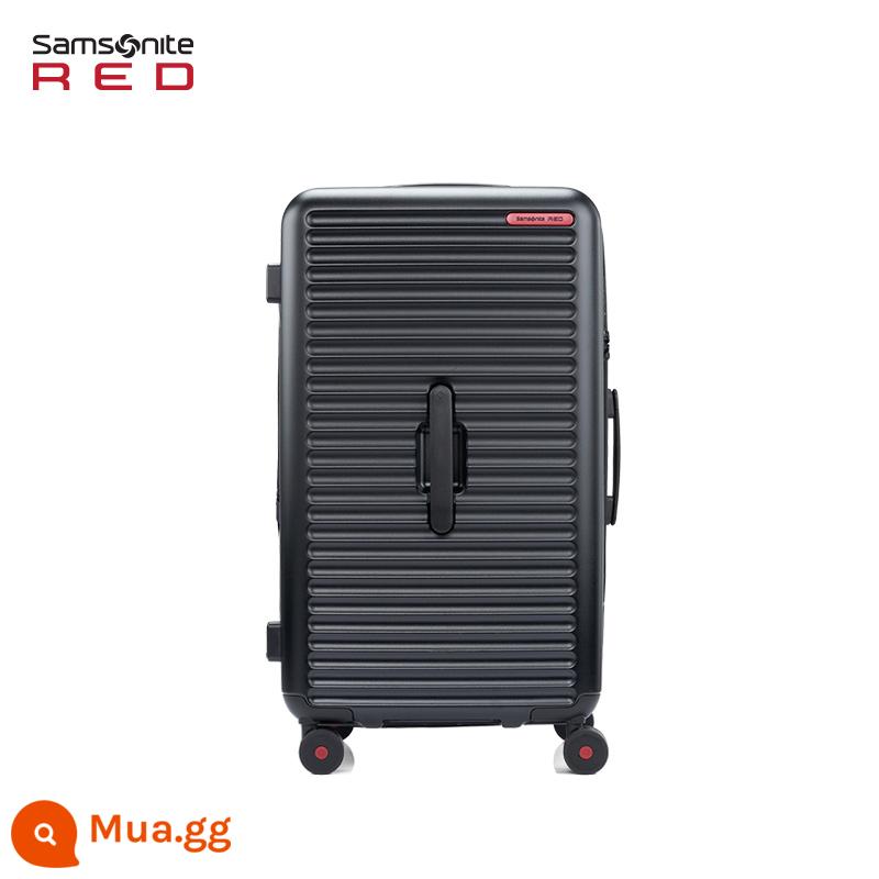 Samsonite Vali vali Samsonite 2022 mới vali hành lý vali kéo 20/25/28 inch HG0 - Màu mực đen-Loại hộp đựng