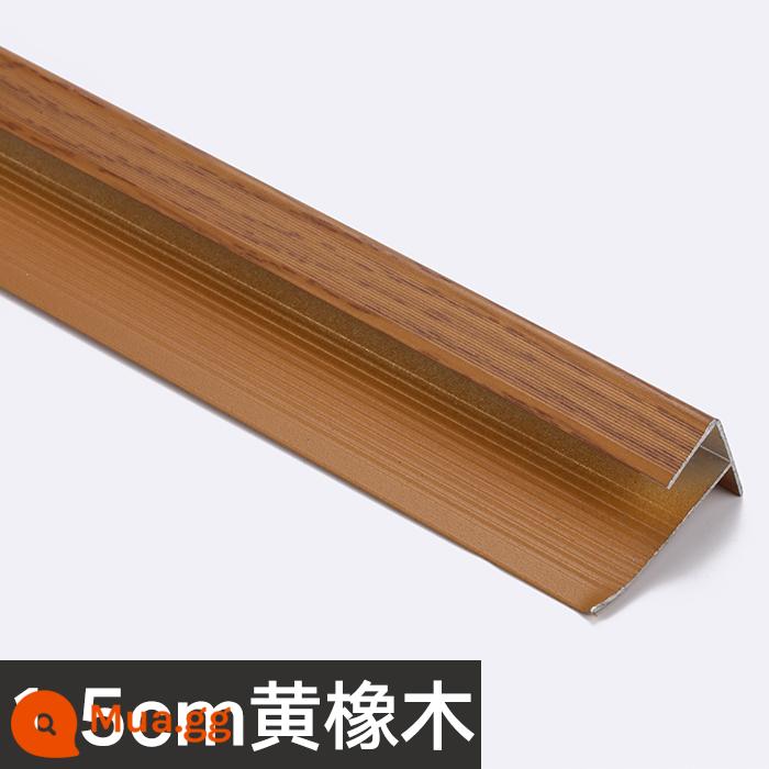 Cầu thang loại F khóa chống trượt giả vân gỗ chắc chắn cửa sổ bay chiếu tatami dải cạnh sàn hợp kim nhôm dải áp suất dải cạnh dải - Gỗ sồi vàng 1,8 cm