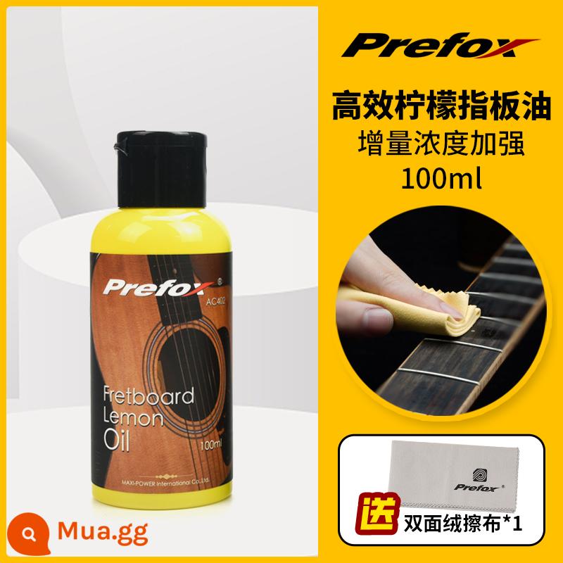 Prefox đàn guitar chăm sóc và bảo trì bộ dây bảo vệ dầu tẩy rỉ sét bút vệ sinh tẩy rỉ chanh guitar dầu phụ kiện - Dầu cần đàn guitar chanh hiệu quả cao 100ml