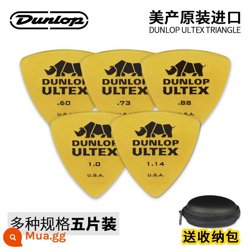 Dunlop Dunlop Ultex Sharp Speedback Rhino Folk Monument Electric Kitz Guitar Shan Six Packs - Độ dày năm hình tam giác [gói năm]