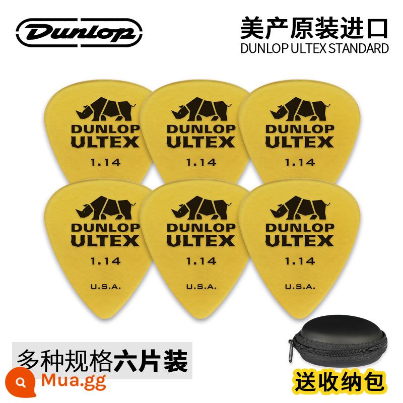 Dunlop Dunlop Ultex Sharp Speedback Rhino Folk Monument Electric Kitz Guitar Shan Six Packs - Tiêu chuẩn 421R_1,14mm [gói sáu mảnh]