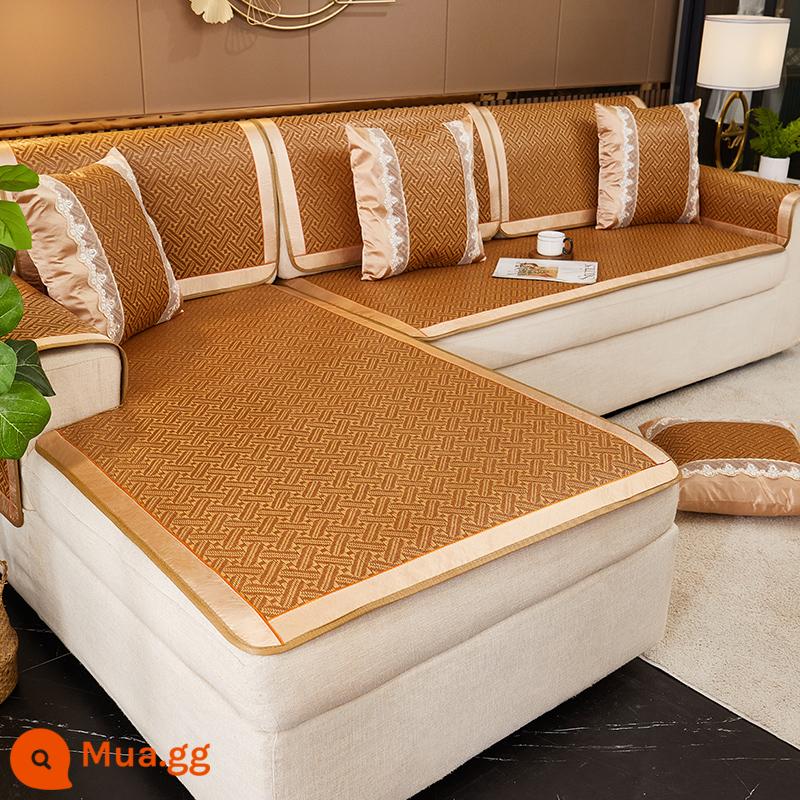 Nam Cực Người Mùa Hè Mây Thảm Sofa Đệm Mùa Hè Thảm Ngồi Đệm Chống Trơn Trượt Ghế Sofa Bao Gồm Tất Cả Đa Năng Bao Khăn Vải - dây leo băng